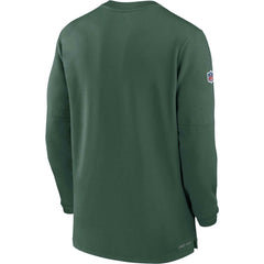 Green Bay Packers 2023 Sideline Performance Long Sleeve Tri-Blend Quarter-Zip Top Green | Nike for Sale