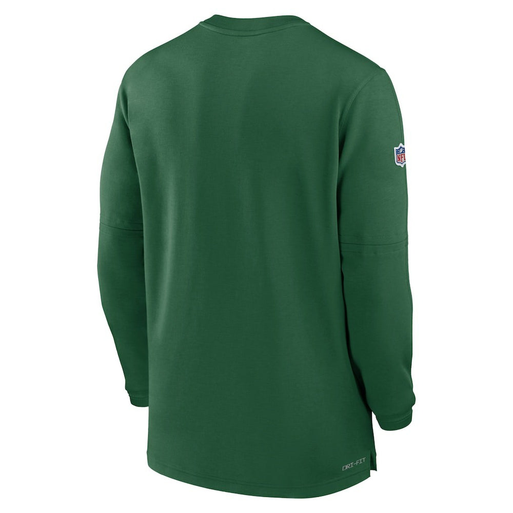 New York Jets 2023 Sideline Performance Long Sleeve Tri-Blend Quarter-Zip Top Green | Nike for Sale