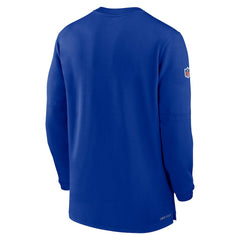 Buffalo Bills 2023 Sideline Performance Long Sleeve Tri-Blend Quarter-Zip Top Royal | Nike for Sale