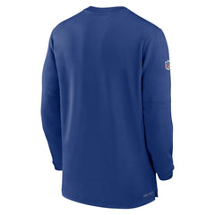 New York Giants 2023 Sideline Performance Long Sleeve Tri-Blend Quarter-Zip Top Royal | Nike for Sale