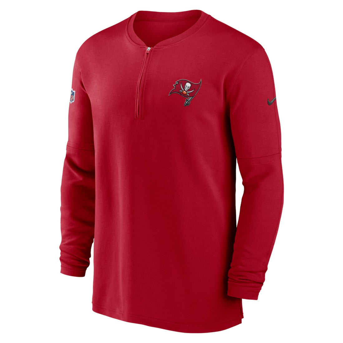Tampa Bay Buccaneers 2023 Sideline Performance Long Sleeve Tri-Blend Quarter-Zip Top Red | Nike for Sale