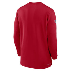 Tampa Bay Buccaneers 2023 Sideline Performance Long Sleeve Tri-Blend Quarter-Zip Top Red | Nike for Sale