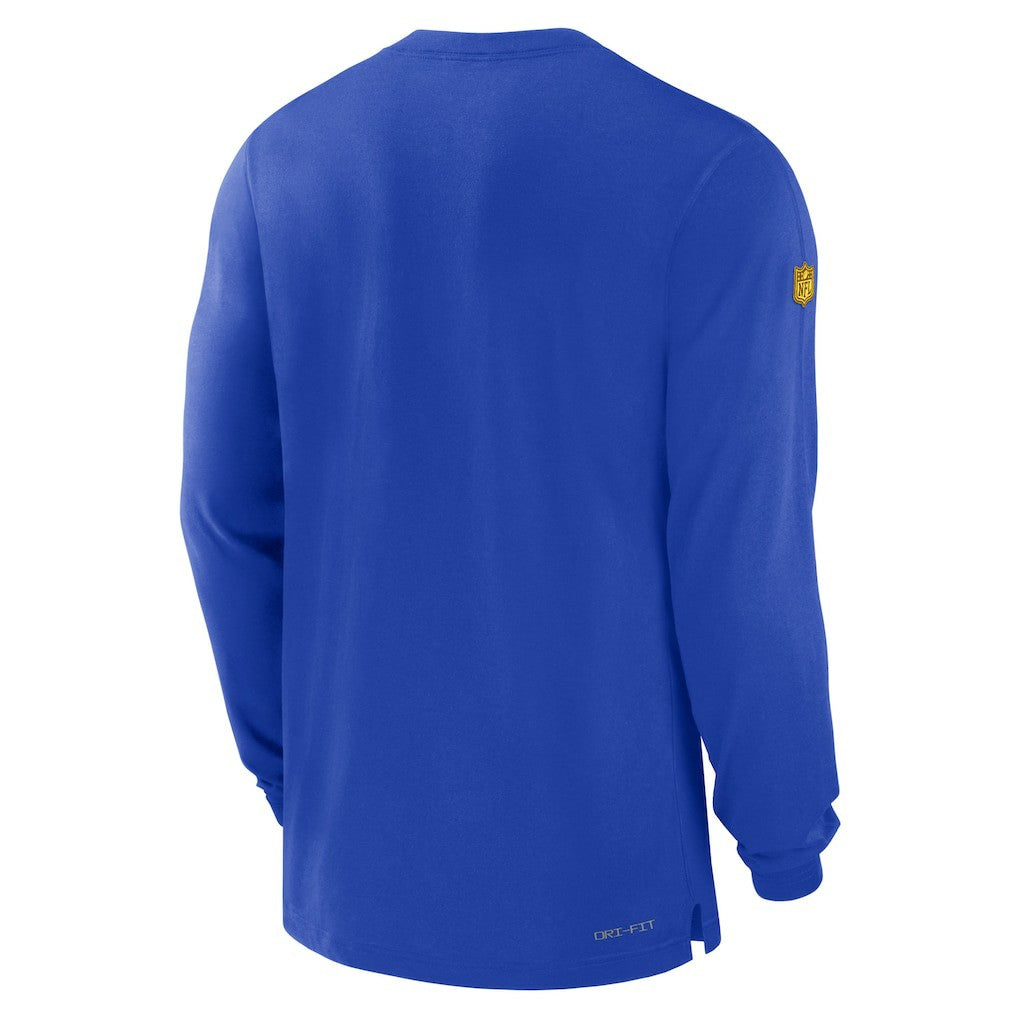 Los Angeles Rams 2023 Sideline Performance Long Sleeve T-Shirt Royal | Nike for Sale
