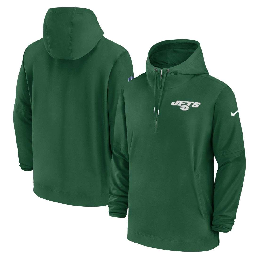 New York Jets Sideline Half-Zip Hoodie Green | Nike for Sale