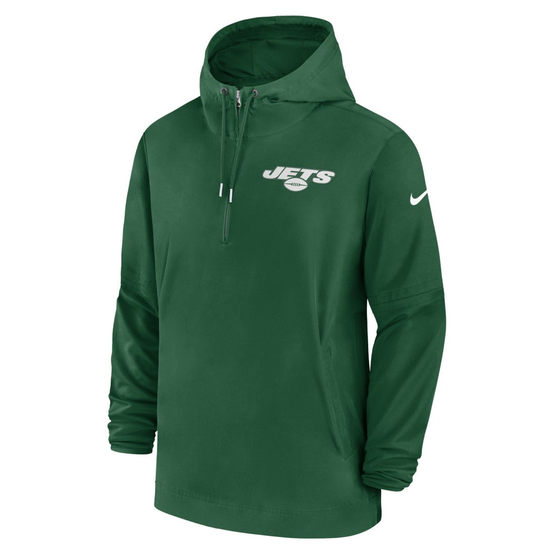 New York Jets Sideline Half-Zip Hoodie Green | Nike for Sale