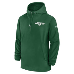 New York Jets Sideline Half-Zip Hoodie Green | Nike for Sale