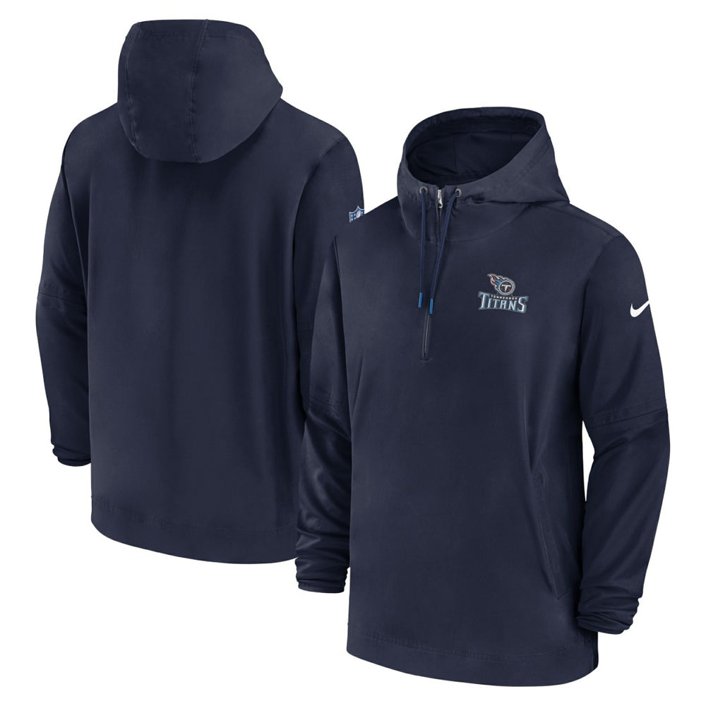 Tennessee Titans Sideline Half-Zip Hoodie Navy | Nike for Sale