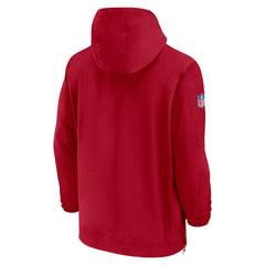 Tampa Bay Buccaneers Sideline Half-Zip Hoodie Red | Nike for Sale