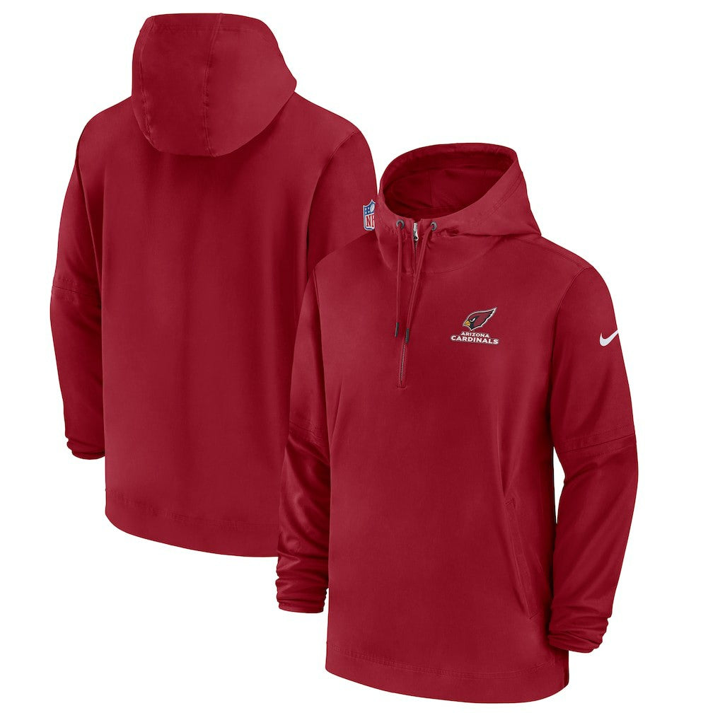 Arizona Cardinals Sideline Half-Zip Hoodie Cardinal | Nike for Sale