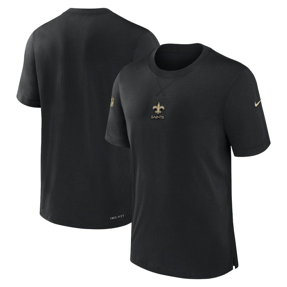 New Orleans Saints 2023 Sideline Performance T-Shirt Black | Nike for Sale