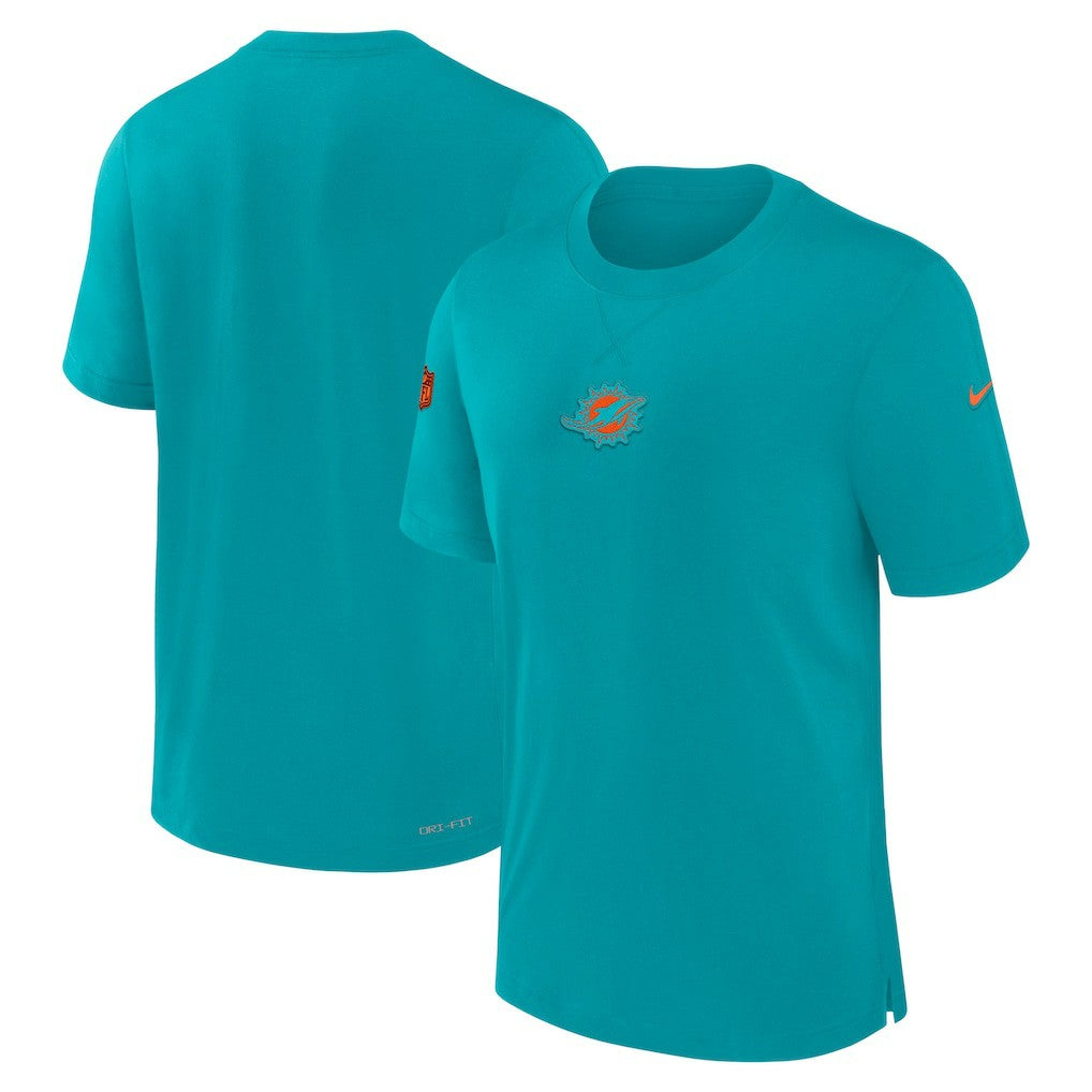 Miami Dolphins 2023 Sideline Performance T-Shirt Aqua | Nike for Sale