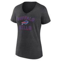 Buffalo Bills Women's Victory Arch Team V-Neck T-Shirt Charcoal | NFL