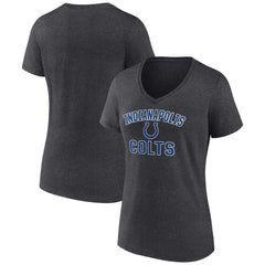 Indianapolis Colts Women's Victory Arch Team V-Neck T-Shirt Charcoal | NFL