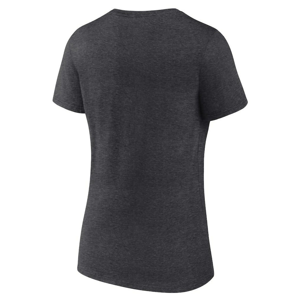 Minnesota Vikings Women's Victory Arch Team V-Neck T-Shirt Charcoal | NFL