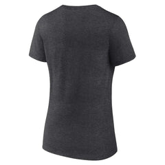 Minnesota Vikings Women's Victory Arch Team V-Neck T-Shirt Charcoal | NFL