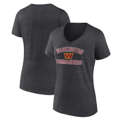 Washington Commanders Women's Victory Arch Team V-Neck T-Shirt Charcoal | NFL