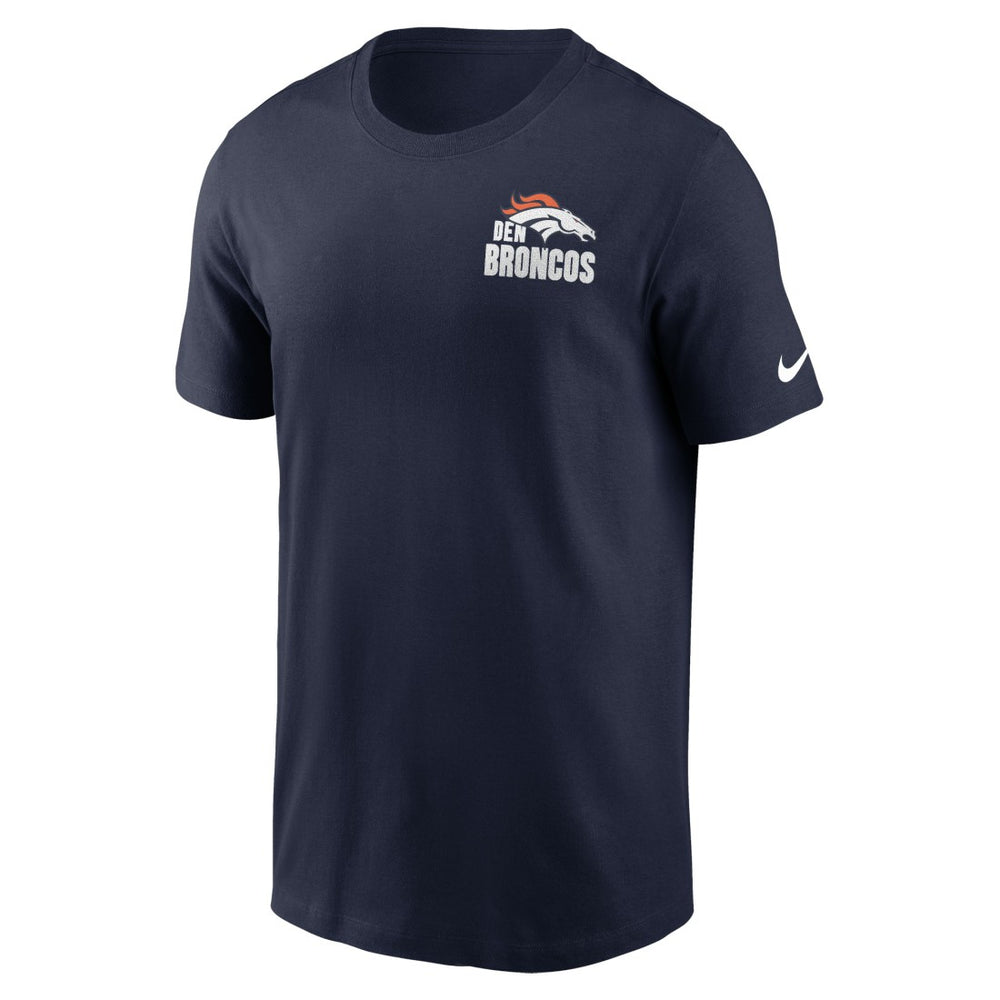 Denver Broncos Blitz Essential T-Shirt Navy | Nike for Sale