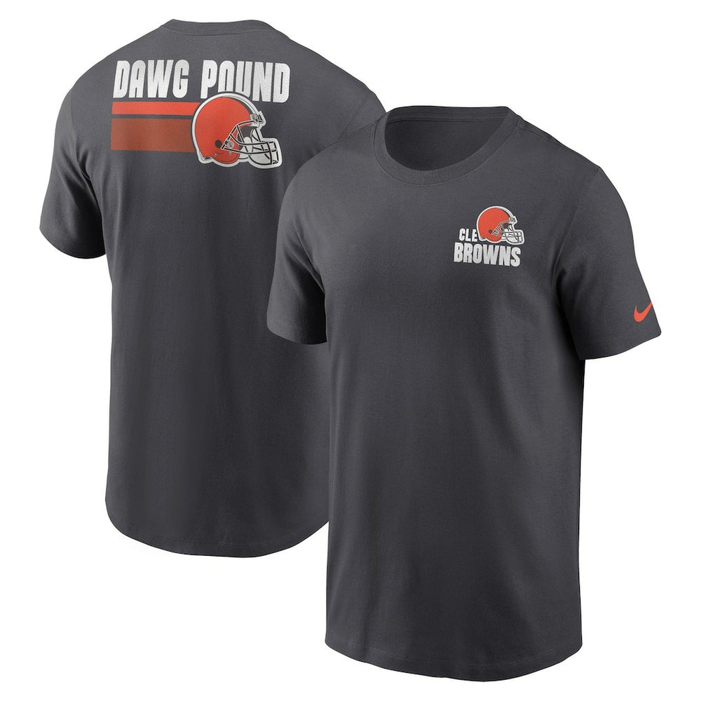 Cleveland Browns Blitz Essential T-Shirt Anthracite | Nike for Sale