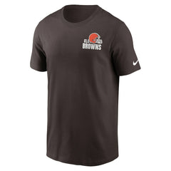 Cleveland Browns Blitz Essential T-Shirt Brown | Nike for Sale