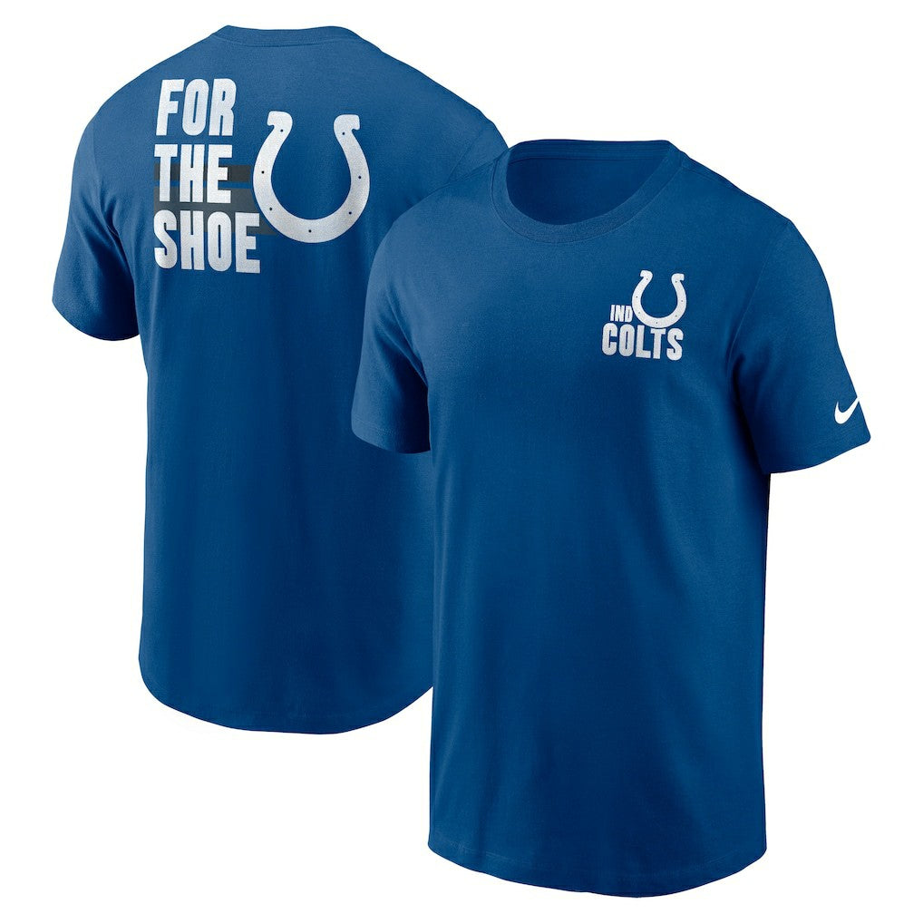 Indianapolis Colts Blitz Essential T-Shirt Blue | Nike for Sale