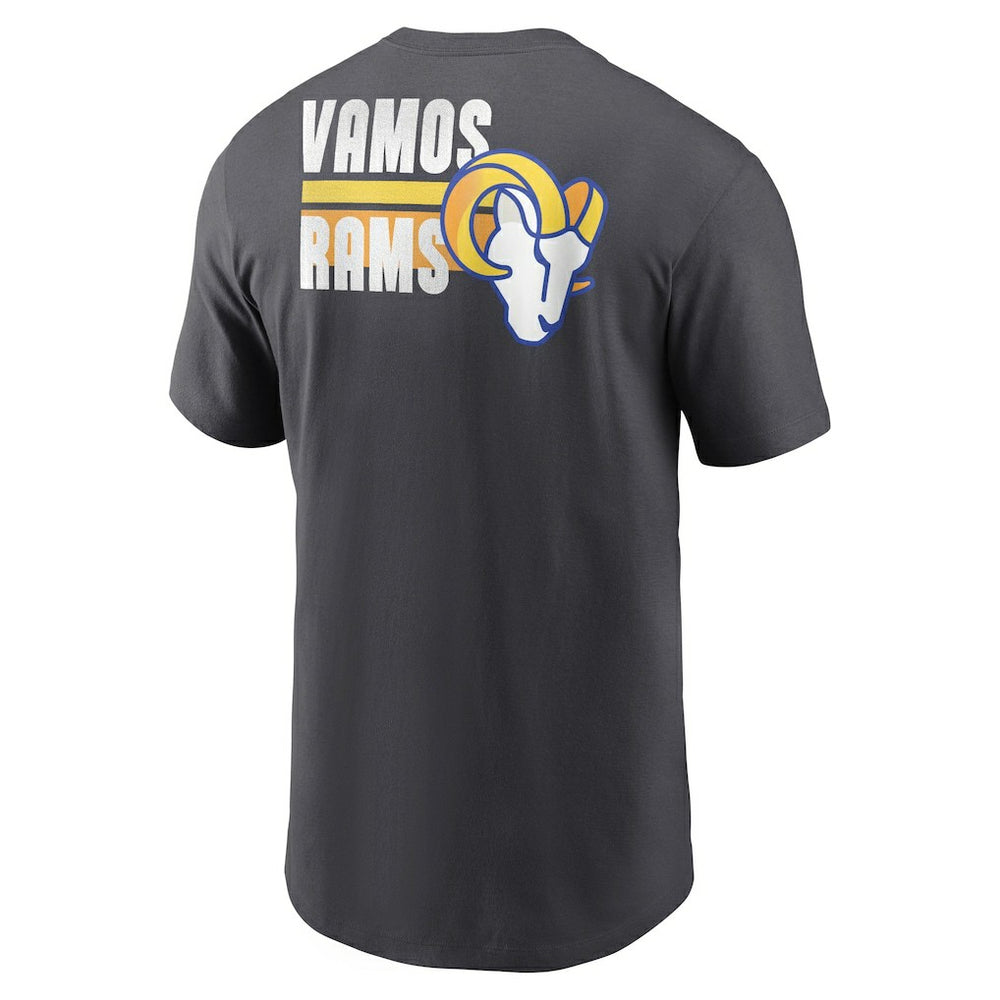 Los Angeles Rams Blitz Essential T-Shirt Anthracite | Nike for Sale