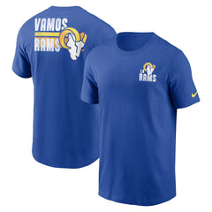 Los Angeles Rams Blitz Essential T-Shirt Royal | Nike for Sale