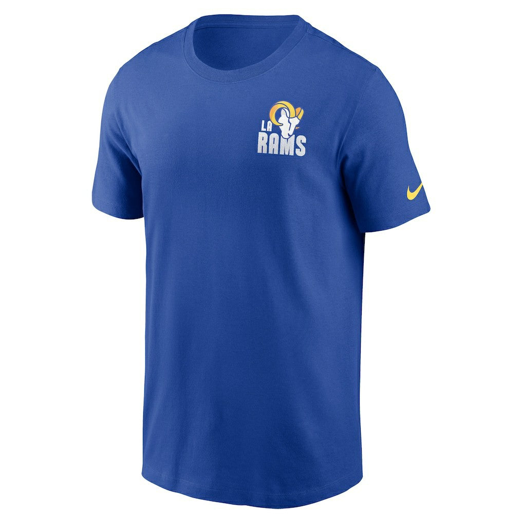 Los Angeles Rams Blitz Essential T-Shirt Royal | Nike for Sale