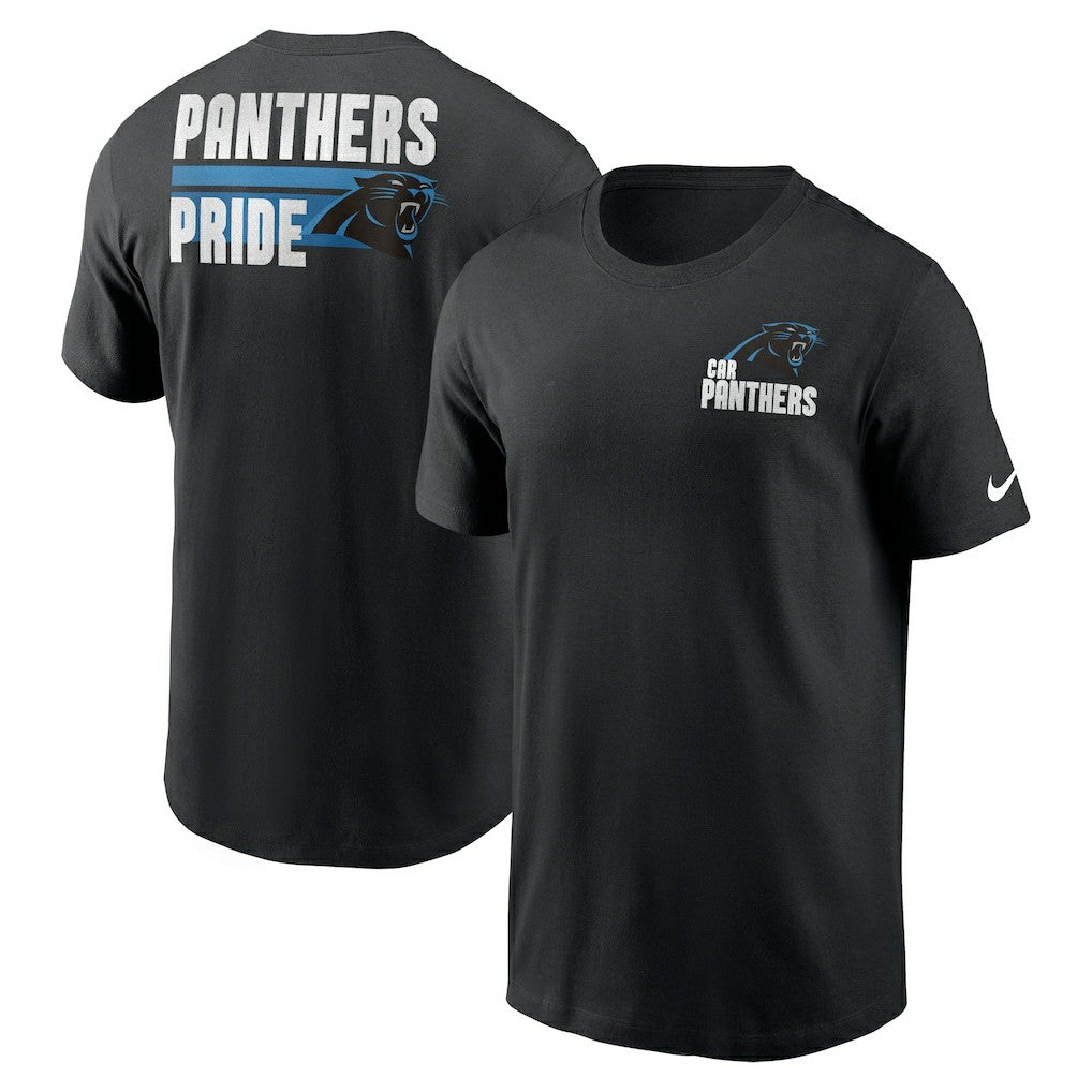 Carolina Panthers Blitz Essential T-Shirt Black | Nike for Sale