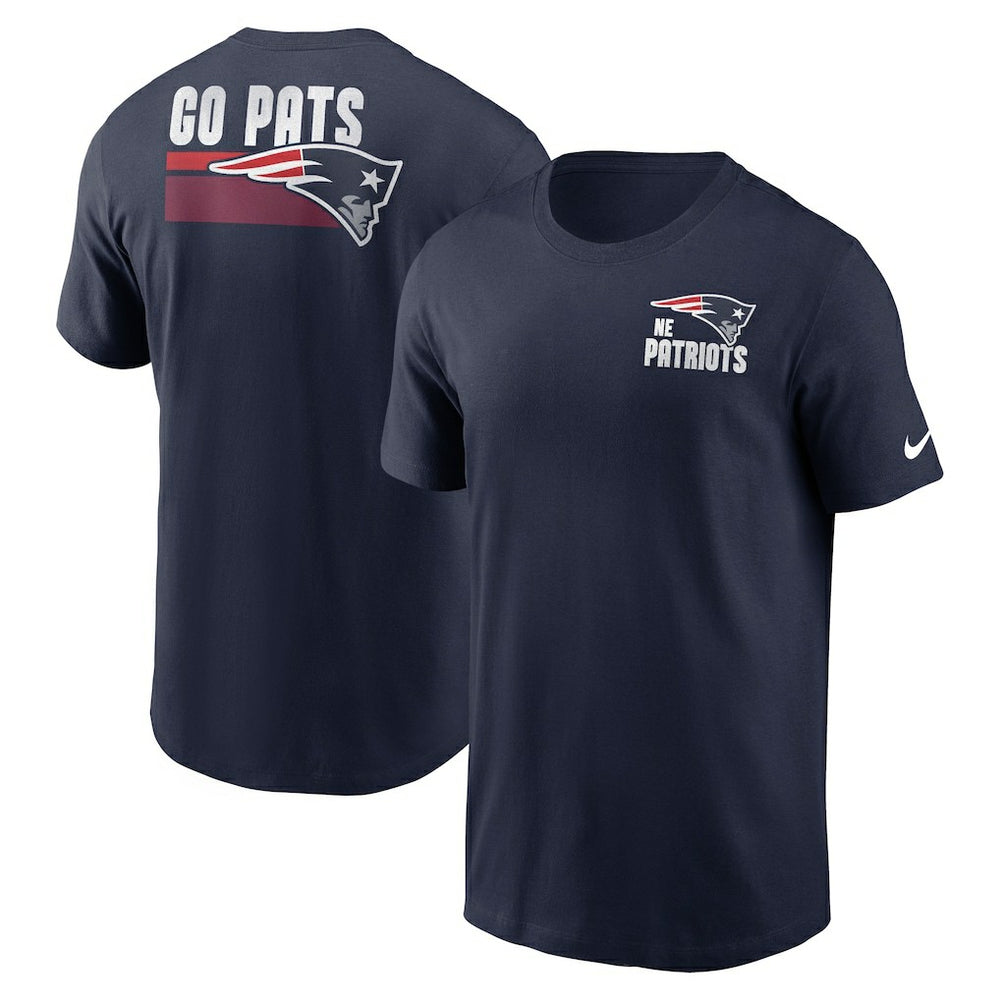 New England Patriots Blitz Essential T-Shirt Navy | Nike for Sale