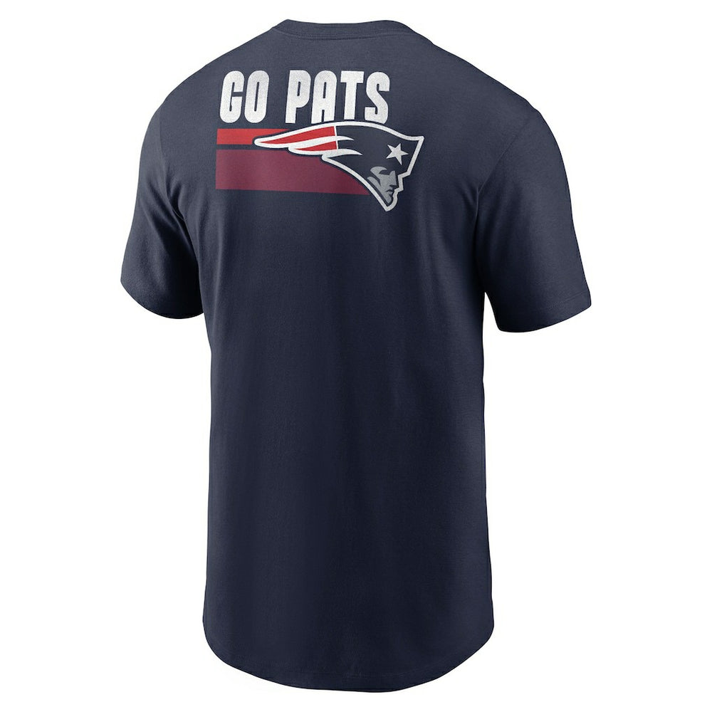 New England Patriots Blitz Essential T-Shirt Navy | Nike for Sale