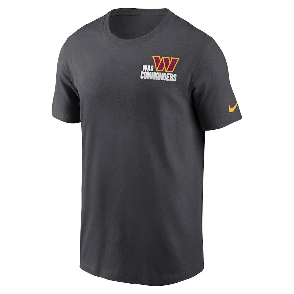 Washington Commanders Blitz Essential T-Shirt Anthracite | Nike for Sale
