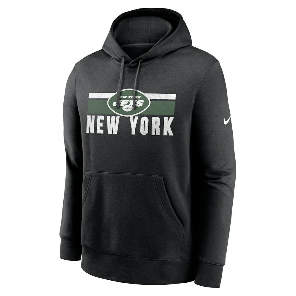 New York Jets Club Fleece Pullover Hoodie Black | Nike for Sale