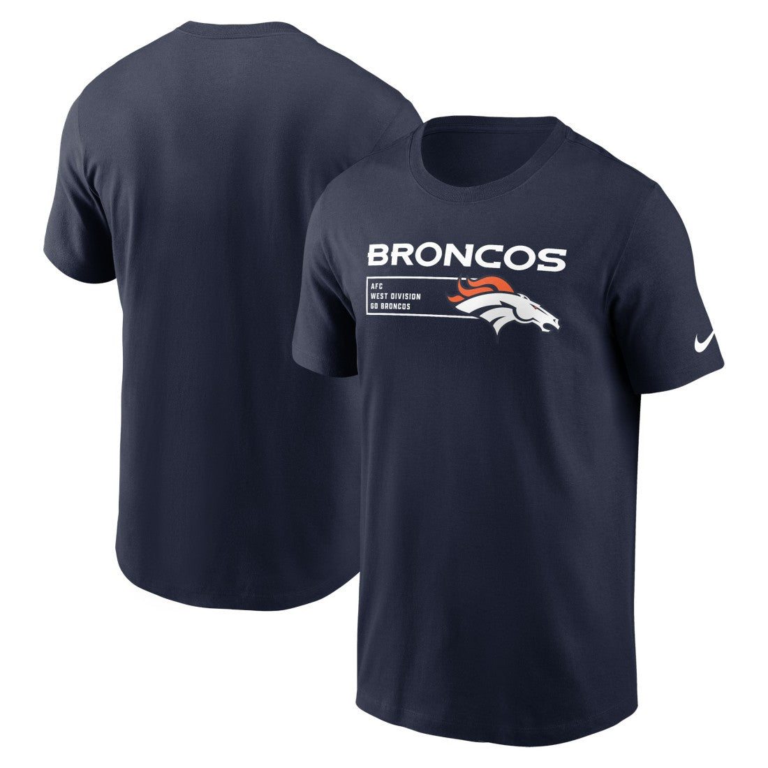 Denver Broncos Division Essential T-Shirt Navy | Nike for Sale