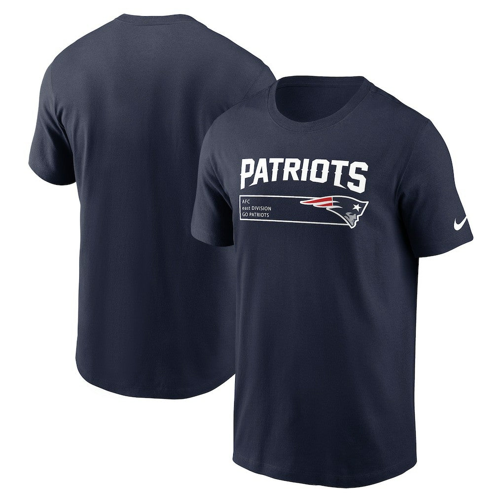 New England Patriots Division Essential T-Shirt Navy | Nike for Sale