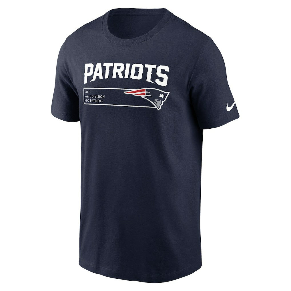 New England Patriots Division Essential T-Shirt Navy | Nike for Sale