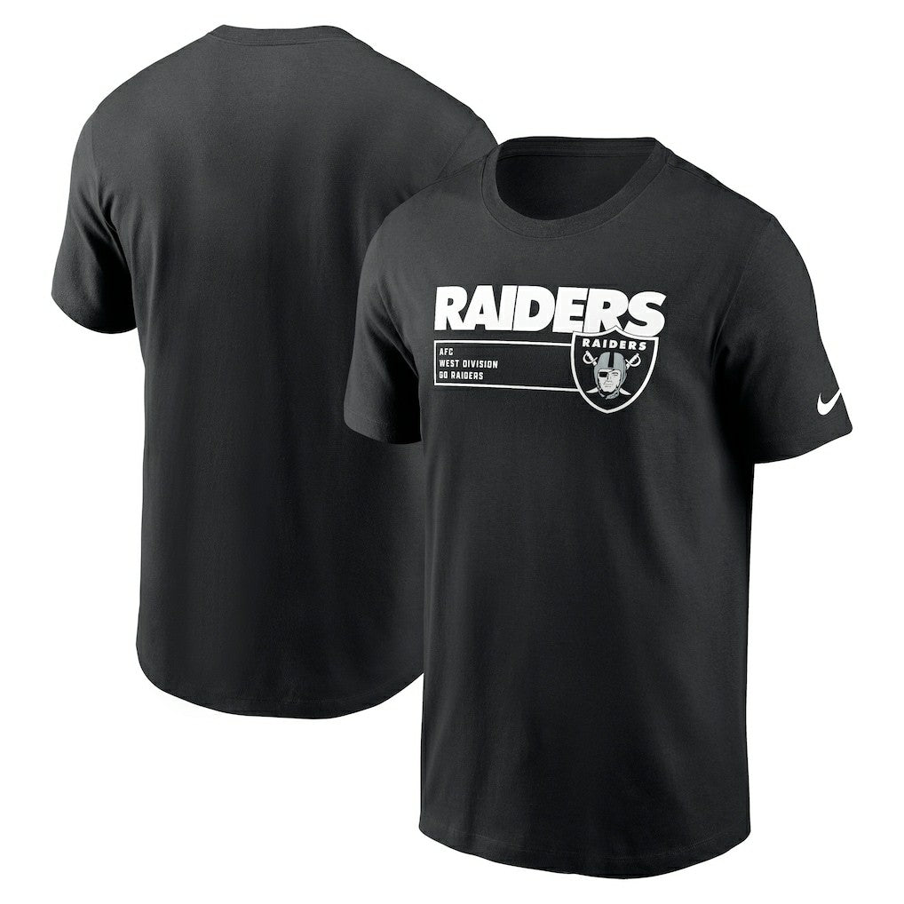 Las Vegas Raiders Division Essential T-Shirt Black | Nike for Sale