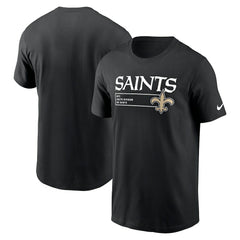 New Orleans Saints Division Essential T-Shirt Black | Nike for Sale