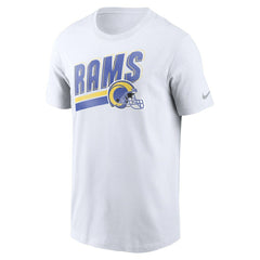 Los Angeles Rams Essential Blitz Lockup T-Shirt White | Nike for Sale