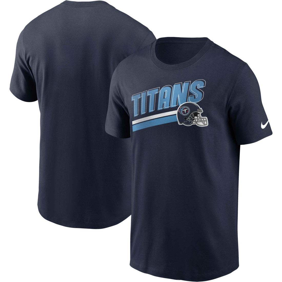 Tennessee Titans Essential Blitz Lockup T-Shirt Navy | Nike for Sale