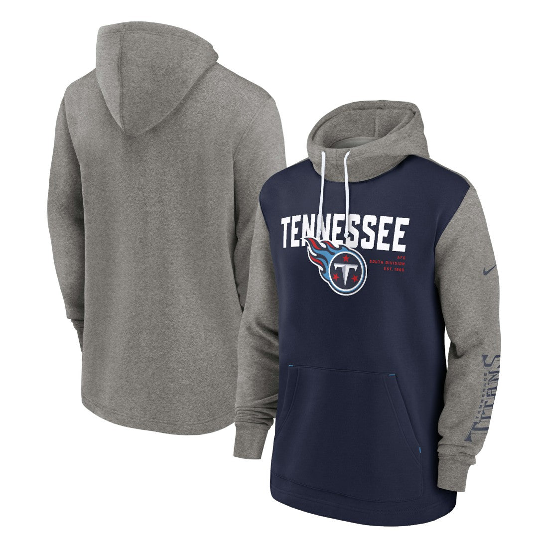 Tennessee Titans Fashion Color Block Pullover Hoodie Navy | Nike for Sale