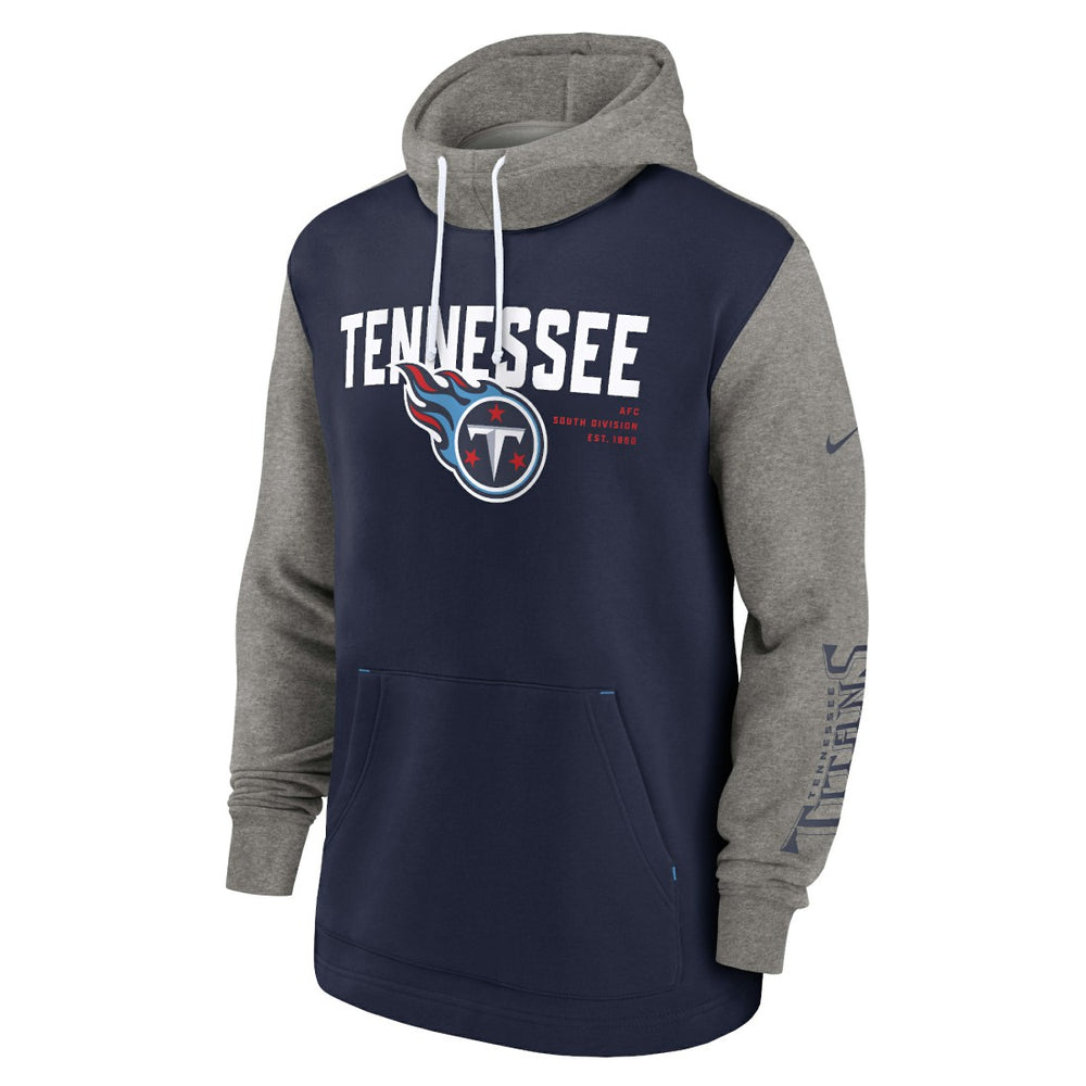 Tennessee Titans Fashion Color Block Pullover Hoodie Navy | Nike for Sale