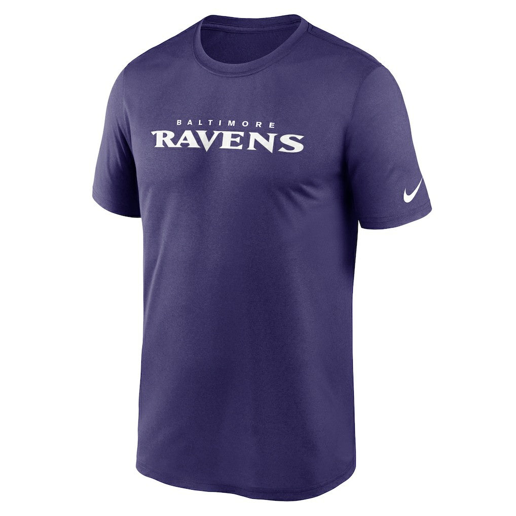 Baltimore Ravens Legend Wordmark Performance T-Shirt Purple | Nike for Sale