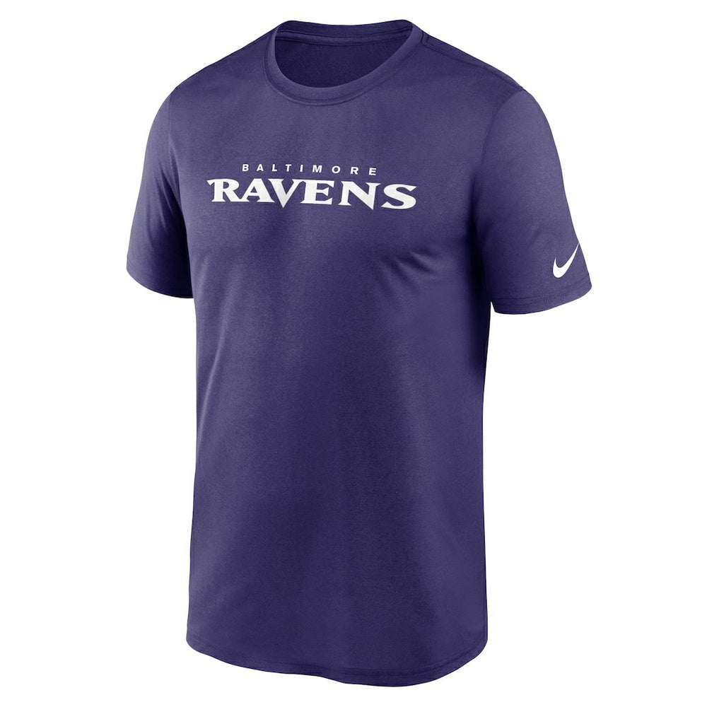Baltimore Ravens Legend Wordmark Performance T-Shirt Purple | Nike for Sale