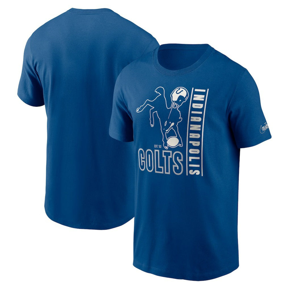 Indianapolis Colts Lockup Essential T-Shirt Royal | Nike for Sale