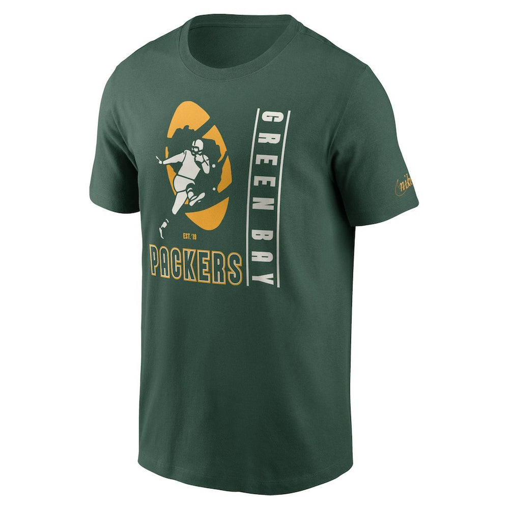 Green Bay Packers Lockup Essential T-Shirt Green | Nike for Sale