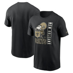 New Orleans Saints Lockup Essential T-Shirt Black | Nike for Sale