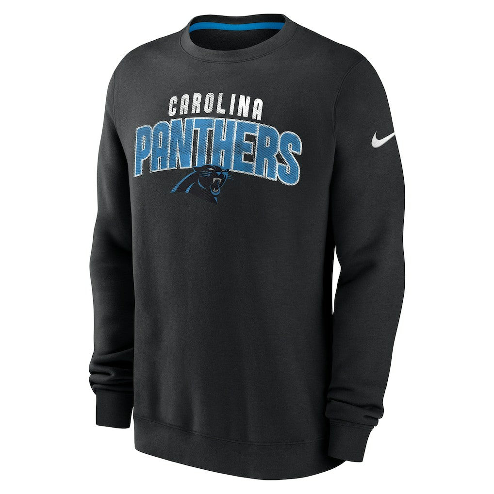Carolina Panthers Rewind Club Pullover Sweatshirt Black | Nike for Sale