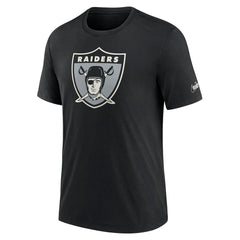 Las Vegas Raiders Rewind Logo Tri-Blend T-Shirt Black | Nike for Sale
