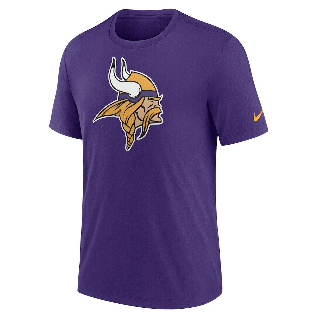 Minnesota Vikings Rewind Logo Tri-Blend T-Shirt Purple | Nike for Sale