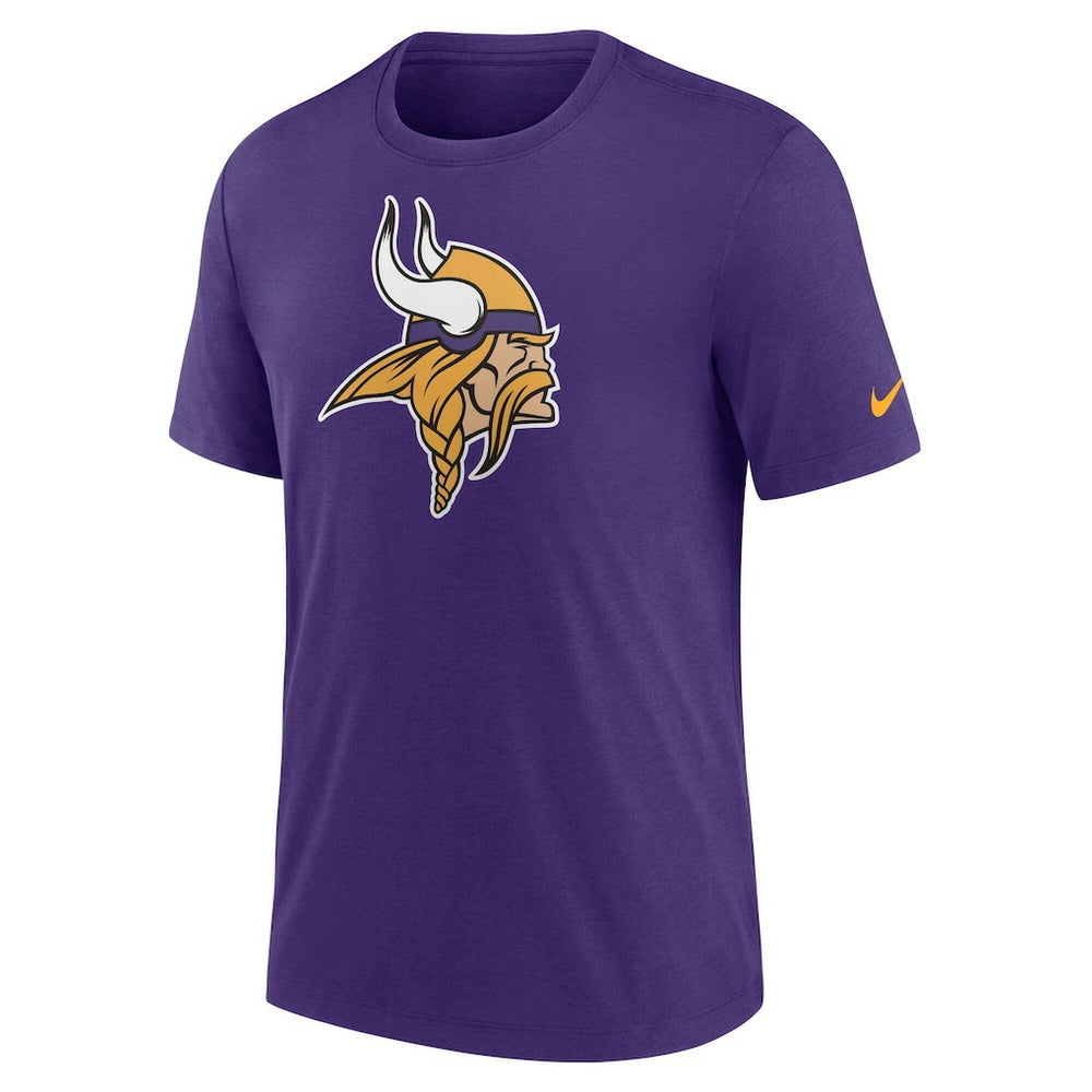 Minnesota Vikings Rewind Logo Tri-Blend T-Shirt Purple | Nike for Sale